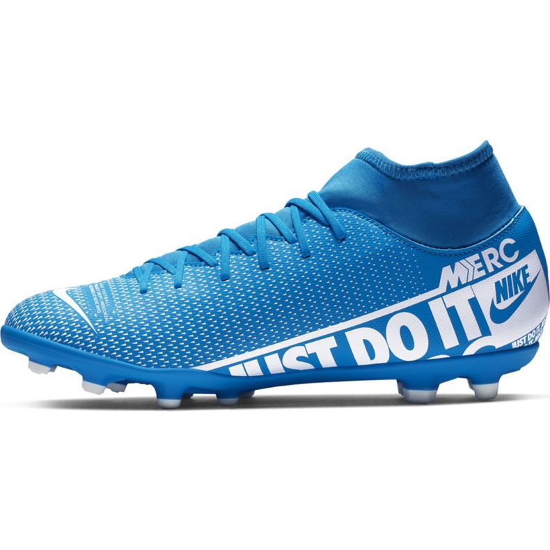 Buty piłkarskie Nike Mercurial Superfly 7 Club FG/MG M AT7949-414 niebieskie niebieskie 2