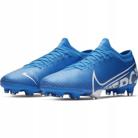 Buty piłkarskie Nike Mercurial Vapor 13 Pro Fg M AT7901 414 niebieskie 3
