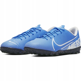 Buty piłkarskie Nike Mercurial Vapor 13 Academy Tf Jr AT8145 414 niebieskie 4