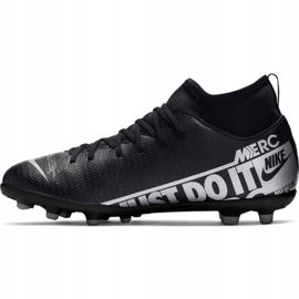 Buty piłkarskie Nike Mercurial Superfly 7 Club FG/MG Jr AT8150-001 czarne różowe 2