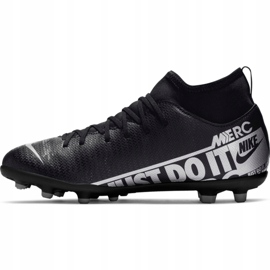 Buty piłkarskie Nike Mercurial Superfly 7 Club FG/MG Jr AT8150-001 różowe czarne 2