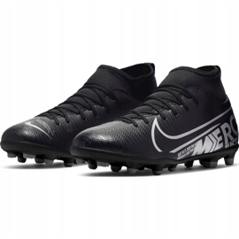 Buty piłkarskie Nike Mercurial Superfly 7 Club FG/MG Jr AT8150-001 czarne różowe 3