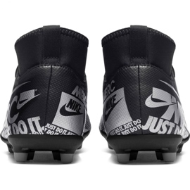 Buty piłkarskie Nike Mercurial Superfly 7 Club FG/MG Jr AT8150-001 czarne różowe 4