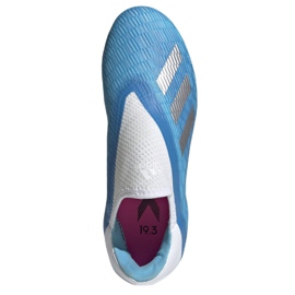Buty piłkarskie adidas X 19.3 Ll Fg Jr EF9114 niebieskie niebieskie 2