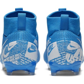 Buty piłkarskie Nike Mercurial Superfly 7 Academy FG/MG Jr AT8120 414 niebieskie 2
