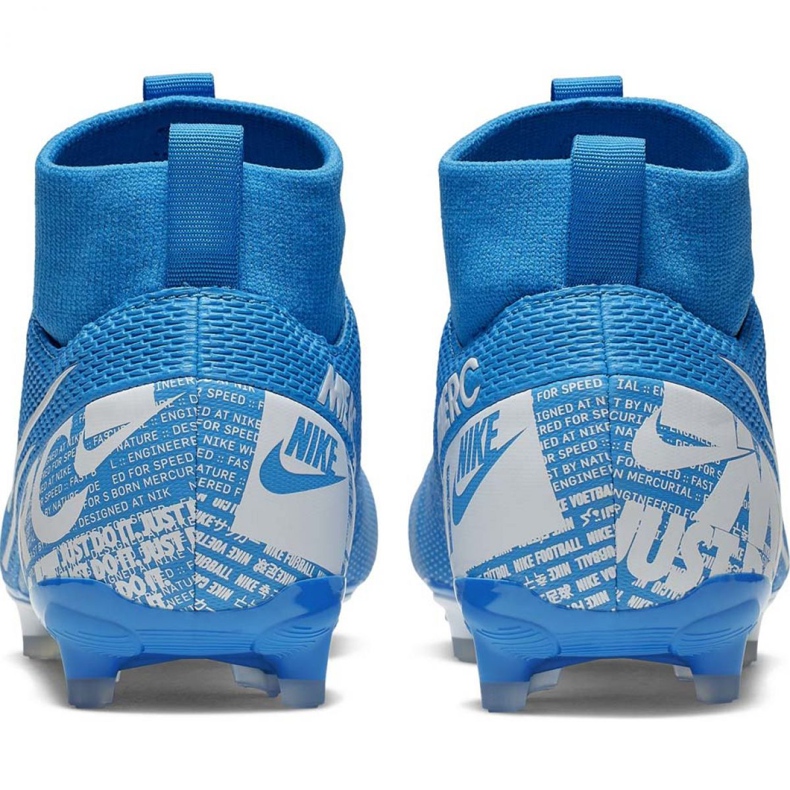 Buty piłkarskie Nike Mercurial Superfly 7 Academy FG/MG Jr AT8120 414 niebieskie 2