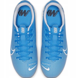 Buty piłkarskie Nike Mercurial Vapor 13 Academy FG/MG Jr AT8123 414 niebieskie 1