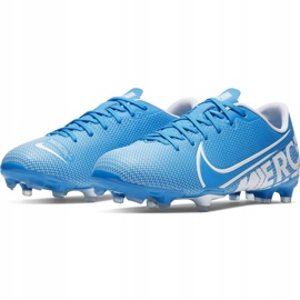 Buty piłkarskie Nike Mercurial Vapor 13 Academy FG/MG Jr AT8123 414 niebieskie 3