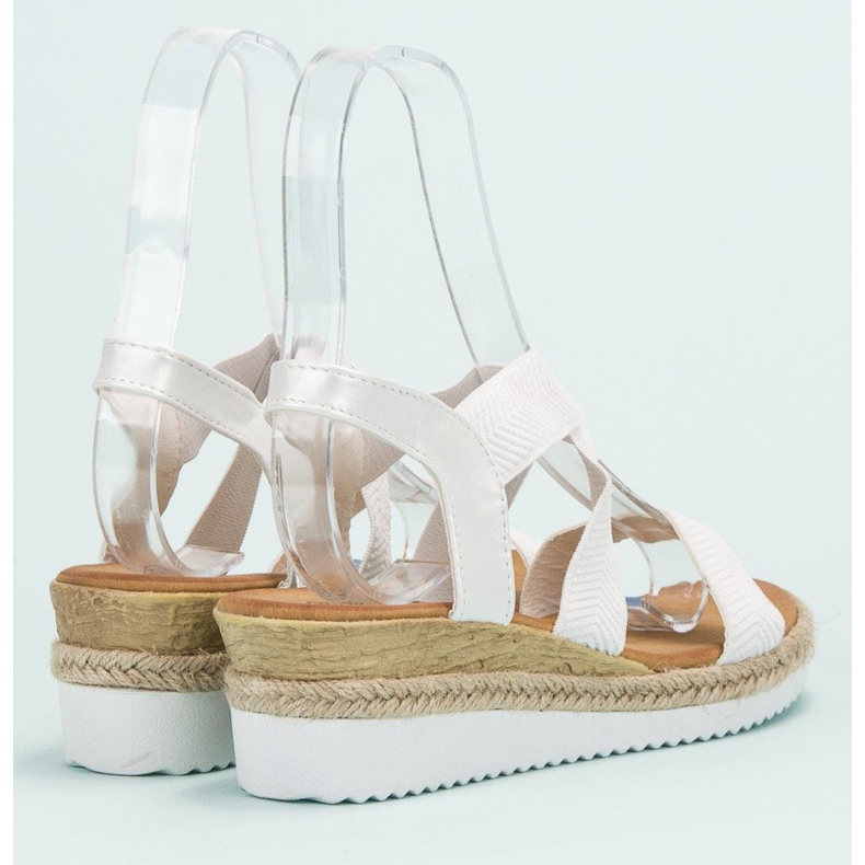 Bello Star Wsuwane Sandały Espadryle białe 1