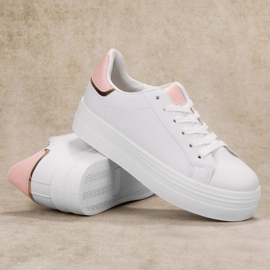 SHELOVET Modne Buty Sportowe białe 1