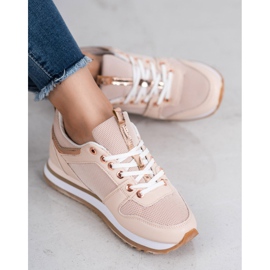 SDS Pudrowe Buty Sportowe różowe 3
