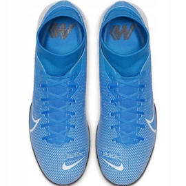 Buty piłkarskie Nike Mercurial Superfly 7 Academy Ic M AT7975 414 niebieskie 1