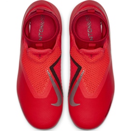 Buty piłkarskie Nike Phantom Vsn Academy Df FG/MG Jr AO3287-600 czerwone czerwone 1