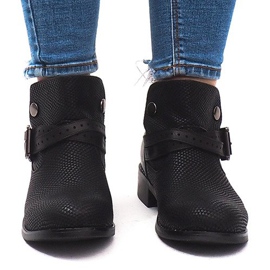 Botki 1702Y Czarny czarne 2