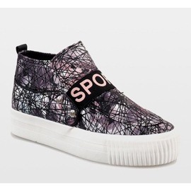 Czarne trampki 623 wielokolorowe 1