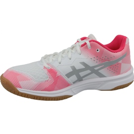 Buty do siatkówki Asics Gel-Tactic Gs Jr 1074A014-101 białe szare 1