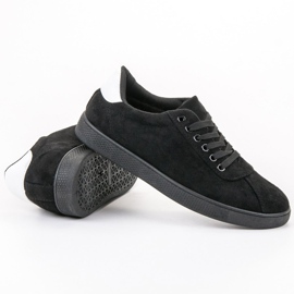 Ideal Shoes Czarne Sznurowane Obuwie 4