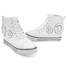 Modne Sneakersy Go GFA108 Biały białe 2
