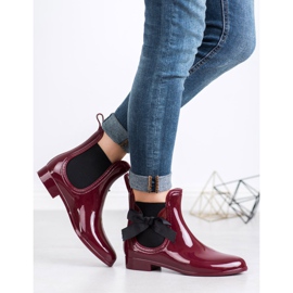 Kayla Kalosze Z Kokardką czerwone 2