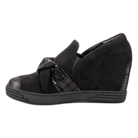 Vinceza Półbuty Na Koturnie Vices czarne 1