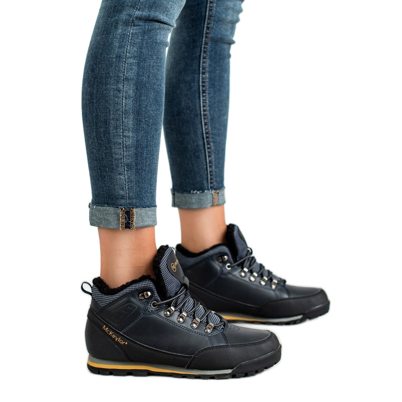 Ciepłe Buty Trekkingowe MCKEYLOR niebieskie 2