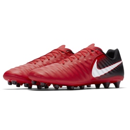 Buty piłkarskie Nike Tiempo Ligera Iv Ag Pro M 897743-616 czerwone czerwone 3