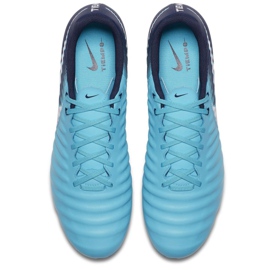 Buty piłkarskie Nike Tiempo Ligera Iv Fg M 897744-414 niebieskie 1