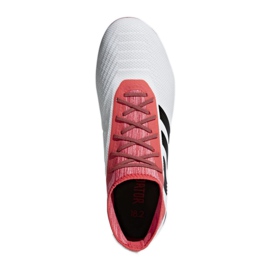 Buty piłkarskie adidas Predator 18.2 Fg M CM7666 białe wielokolorowe 3