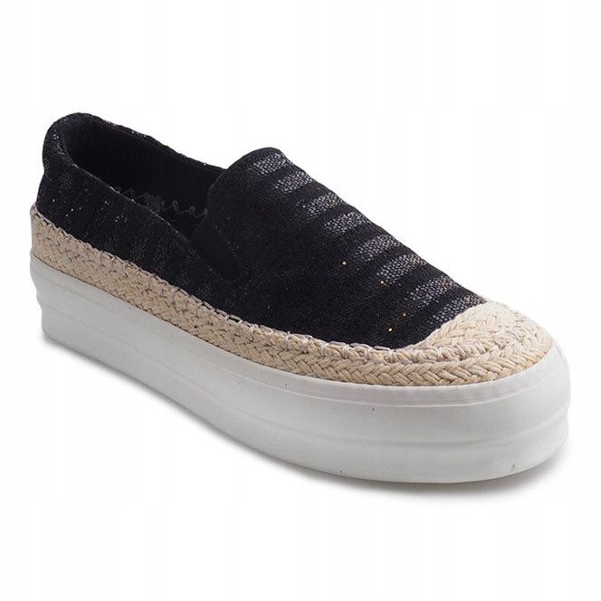 Trampki Espadryle GH001 Czarny czarne 1