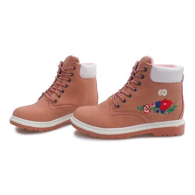 Ocieplane Timberki Trapery SJ1669-3 Różowy różowe 1