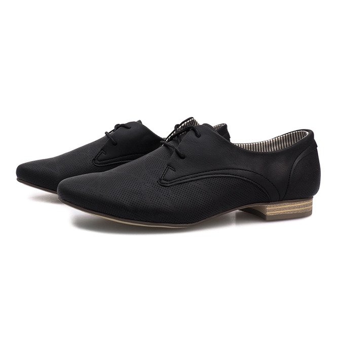 Czarne Półbuty Jazzówki Simone 2