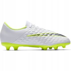 Buty piłkarskie Nike Hypervenom Phantom 3Club Fg Jr AJ4146-107 białe 1