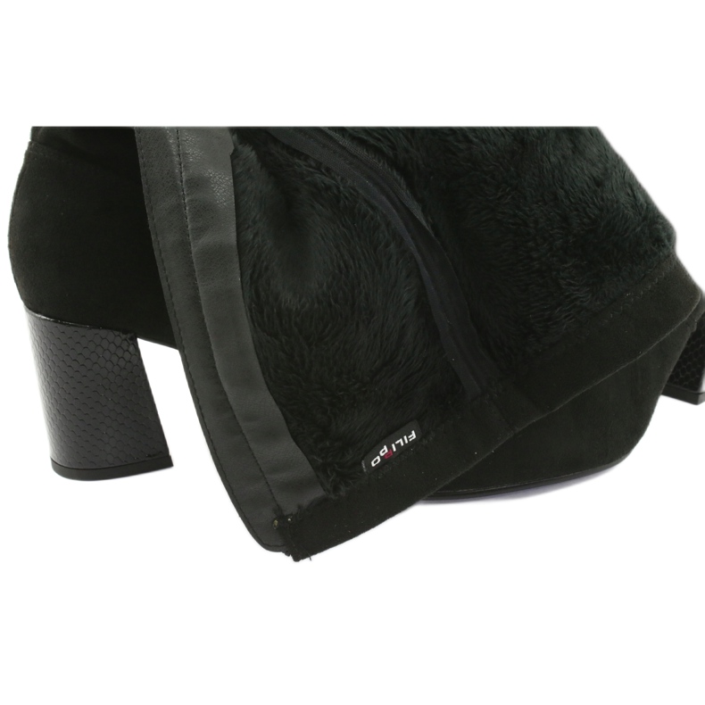 Kozaki do kolana Filippo 1028 czarne 4