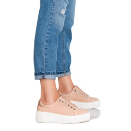 Kylie Buty Sportowe Na Platformie brązowe 2