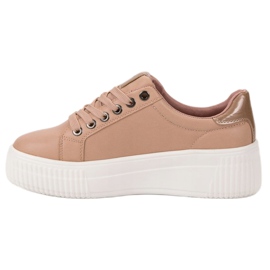 Kylie Buty Sportowe Na Platformie brązowe 1