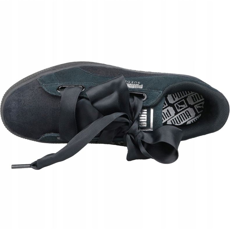 Buty Puma Suede Heart Pebble W 365210-04 czarne wielokolorowe 2