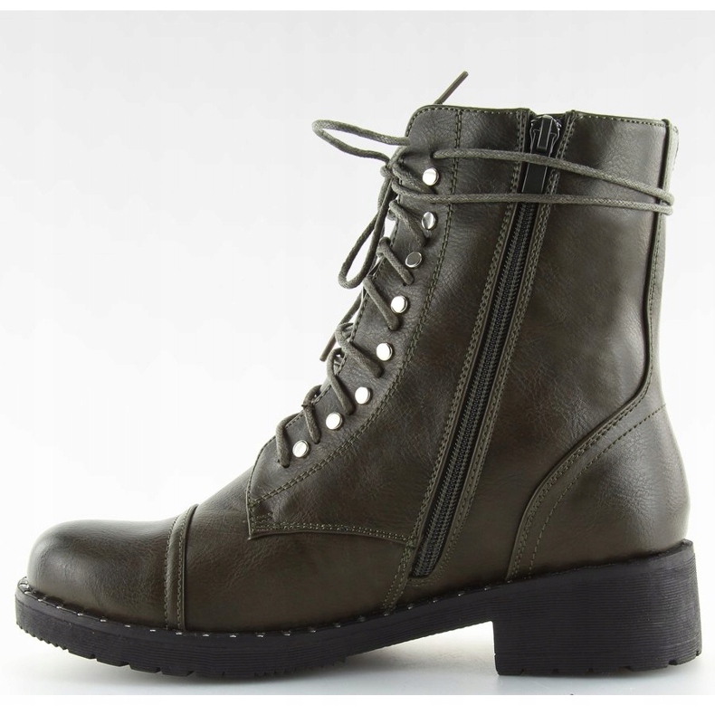 Botki glany z ćwiekami zielone B0-193 Green 2