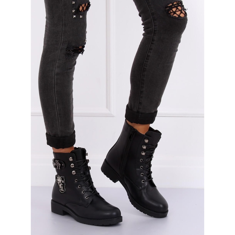 Workery botki militarne czarne X535 Black 1