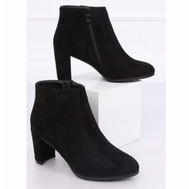 Botki klasyczne na obcasie czarne A6801 Black 1