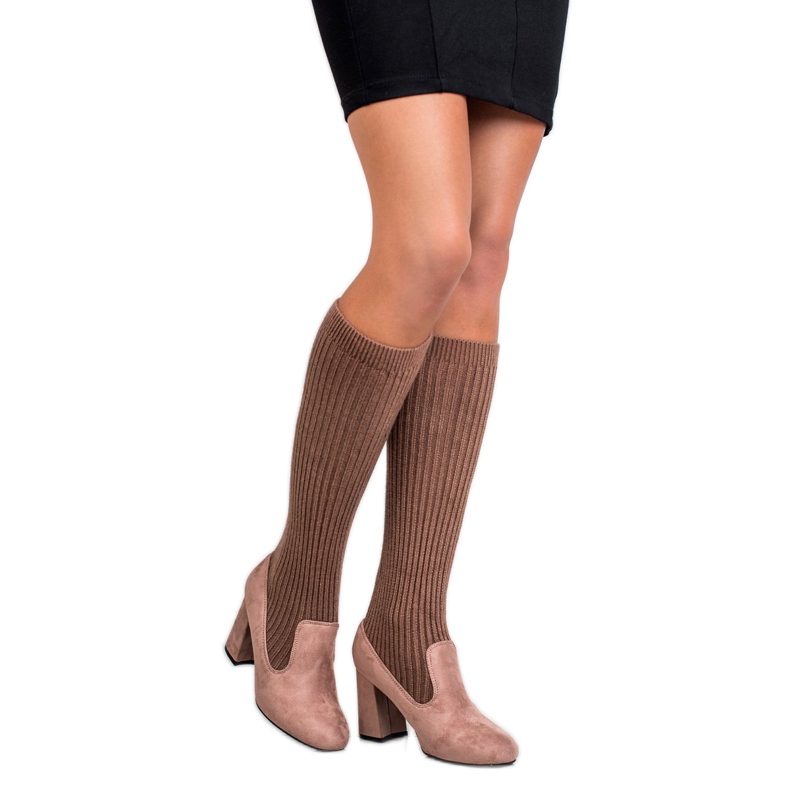 Seastar Dopasowane Kozaki Brązowe 1