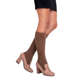 Seastar Dopasowane Kozaki Brązowe 2