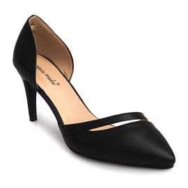 Odkryte Szpilki 50737 Czarny czarne 2