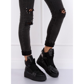 Trampki sneakersy czarne LA56 Black 1