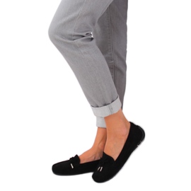 Mokasyny damskie czarne R812 Black 2