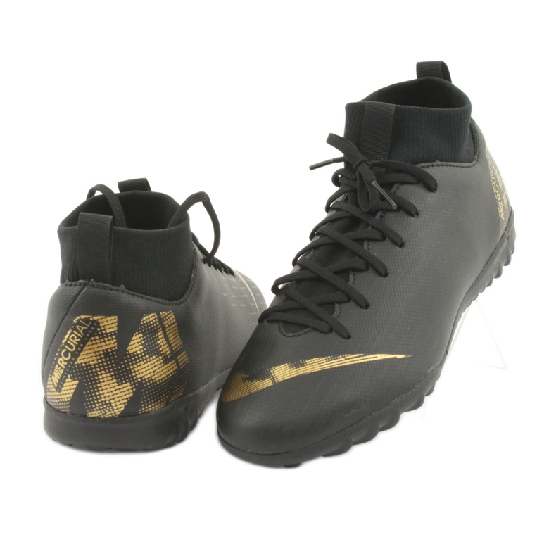 Buty piłkarskie Nike Mercurial SuperflyX 6 Academy Gs Tf Jr AH7344-077 czarne 3