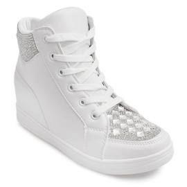 Sneakersy Z Cekinami C7165 Biały białe 1
