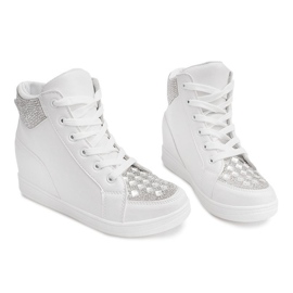 Sneakersy Z Cekinami C7165 Biały białe 2