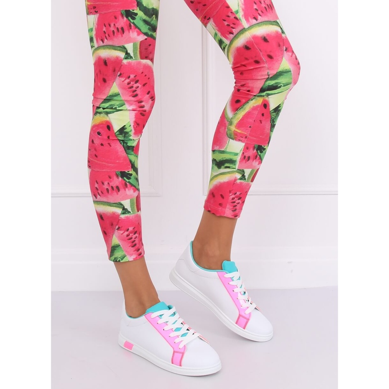 Trampki damskie W-3116 Fushia białe wielokolorowe 1