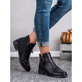 Filippo Stylowe Botki Na Suwak czarne 1