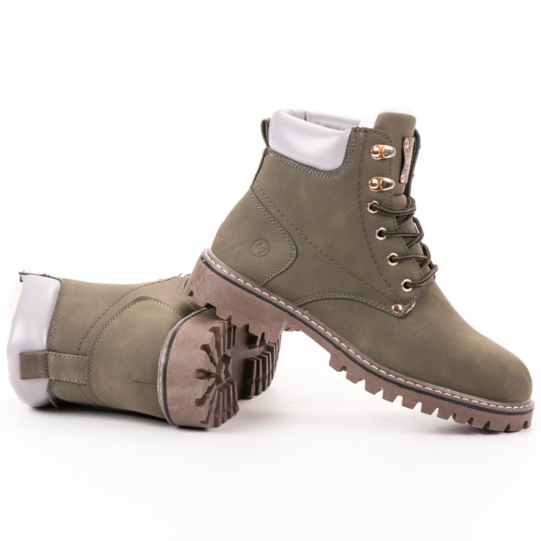 Mckeylor Zielone Traperki Z Futerkiem 1